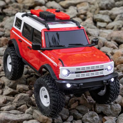 1/24 SCX24 Ford Bronco 4X4 RTR Brushed Rock Crawler (Battery & Charger Included), White 1/24 SCX24 Ford Bronco 4X4 RTR Brushed Rock Crawler (Battery & Charger Included), White