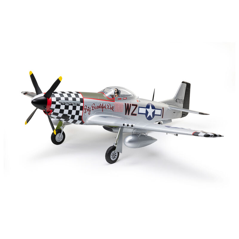 E-flite P-51D Mustang "Big Beautiful Doll" 1.5m BNF Basic with AS3X+ and SAFE Select