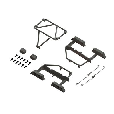 Desert Truck Body Roll Cage Set, Black: GROM Desert Truck Body Roll Cage Set, Black: GROM