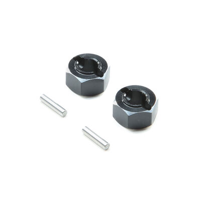 Hex Set Rear Axle, Aluminum: Mini-T 2.0, Mini-B Hex Set Rear Axle, Aluminum: Mini-T 2.0, Mini-B