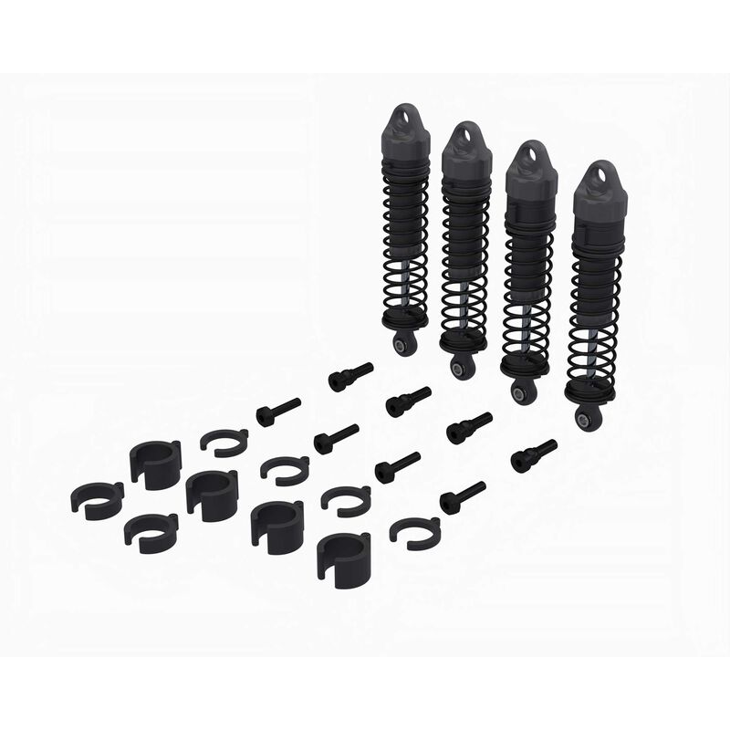 Shock Set, 71mm Length, 500cSt Oil (4): GROM