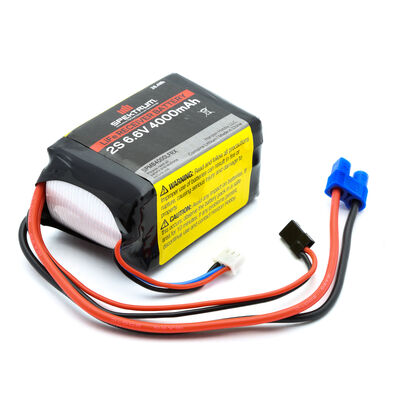 6.6V 4000mAh 2S LiFe Receiver Battery: Universal Receiver, EC3 6.6V 4000mAh 2S LiFe Receiver Battery: Universal Receiver, EC3