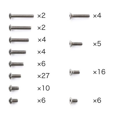 TA08 PRO Titanium Screw Set TA08 PRO Titanium Screw Set