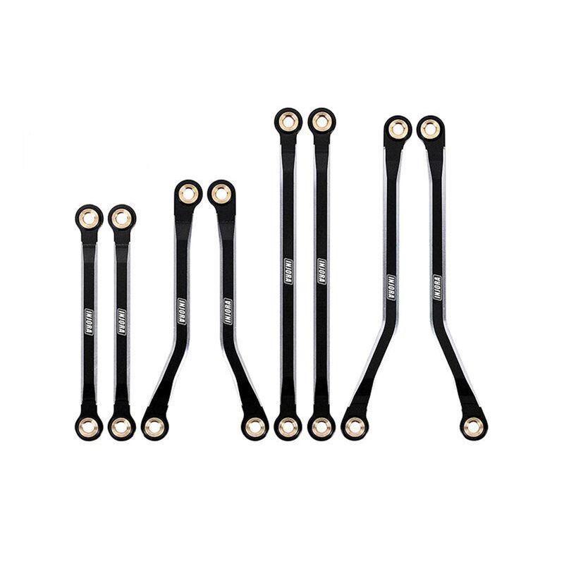 INJORA Aluminum High Clearance Link Set, Black, 1/18 Traxxas TRX-4M Defender/ Bronco