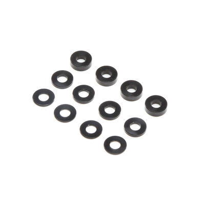 M3 Caster Block Aluminum Washer Set, Black (4) M3 Caster Block Aluminum Washer Set, Black (4)