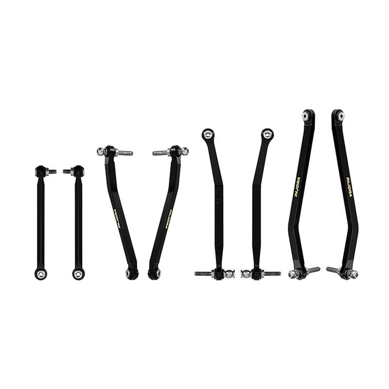 INJORA Brass High Clearance Link Set, Black, 1/30 Axial SCX30