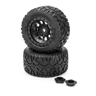 1/5 G-Locs Pre-Mounted Monster Truck Tires, Platinum Compound (2) 1/5 G-Locs Pre-Mounted Monster Truck Tires, Platinum Compound (2)