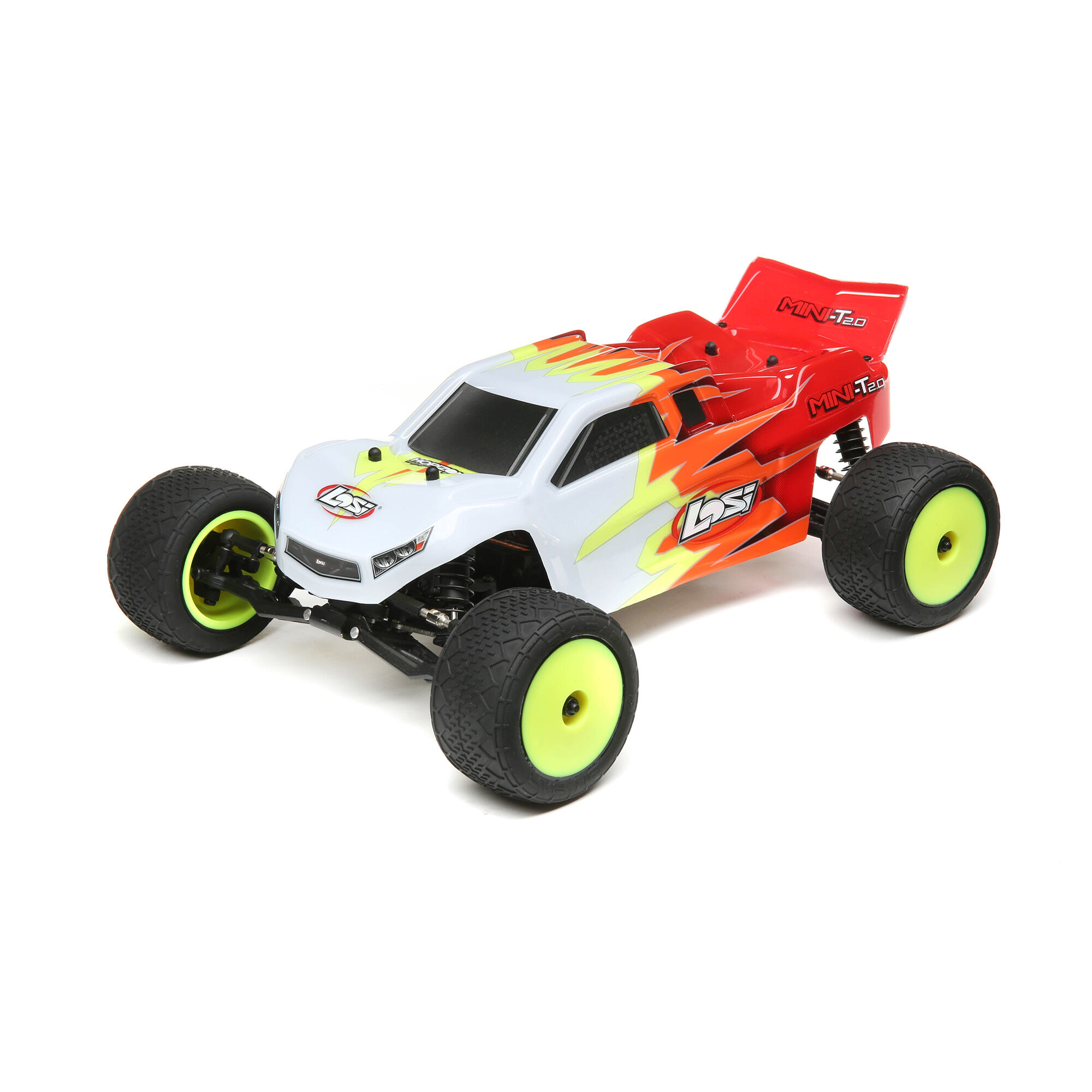 ✨Team Losi Mini-T✨ＯＰアルミショック付き☆元箱あり Mini-T 2.0 RTR, Red/White: 1/18 2wd LOS01015T1