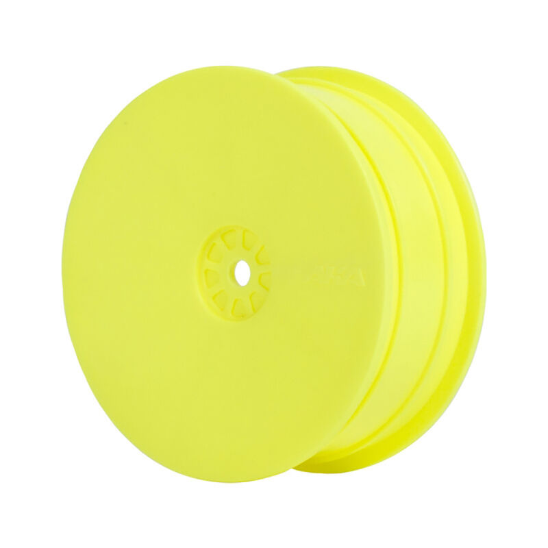 1/10 HEXlite Front 2WD Buggy Wheels, Yellow (2): AE, Kyosho