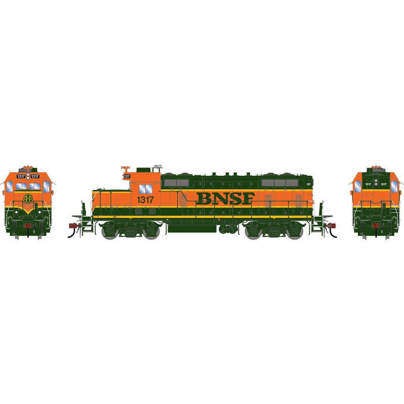 Athearn Genesis HO GEN GP7u Locomotive, BNSF 'H1' #1317
