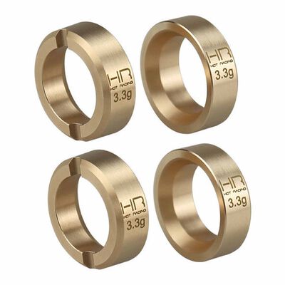 Brass 3.3g Wheel Weights, 1/30 Axial SCX30 Brass 3.3g Wheel Weights, 1/30 Axial SCX30