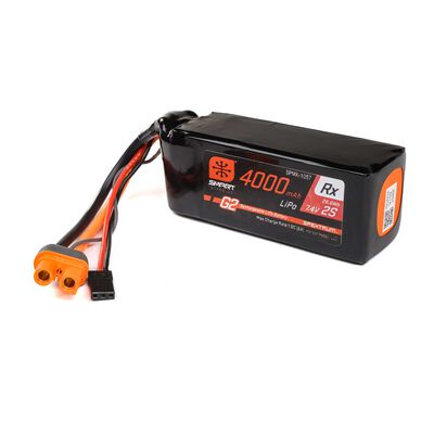 7.4V 4000mAh 2S 15C Smart G2 Receiver LiPo Battery: IC3 7.4V 4000mAh 2S 15C Smart G2 Receiver LiPo Battery: IC3
