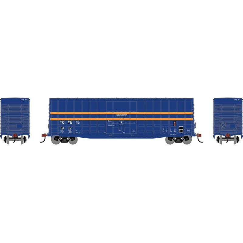 HO RND 50' Waffle High Cube Box Car TOE #1912