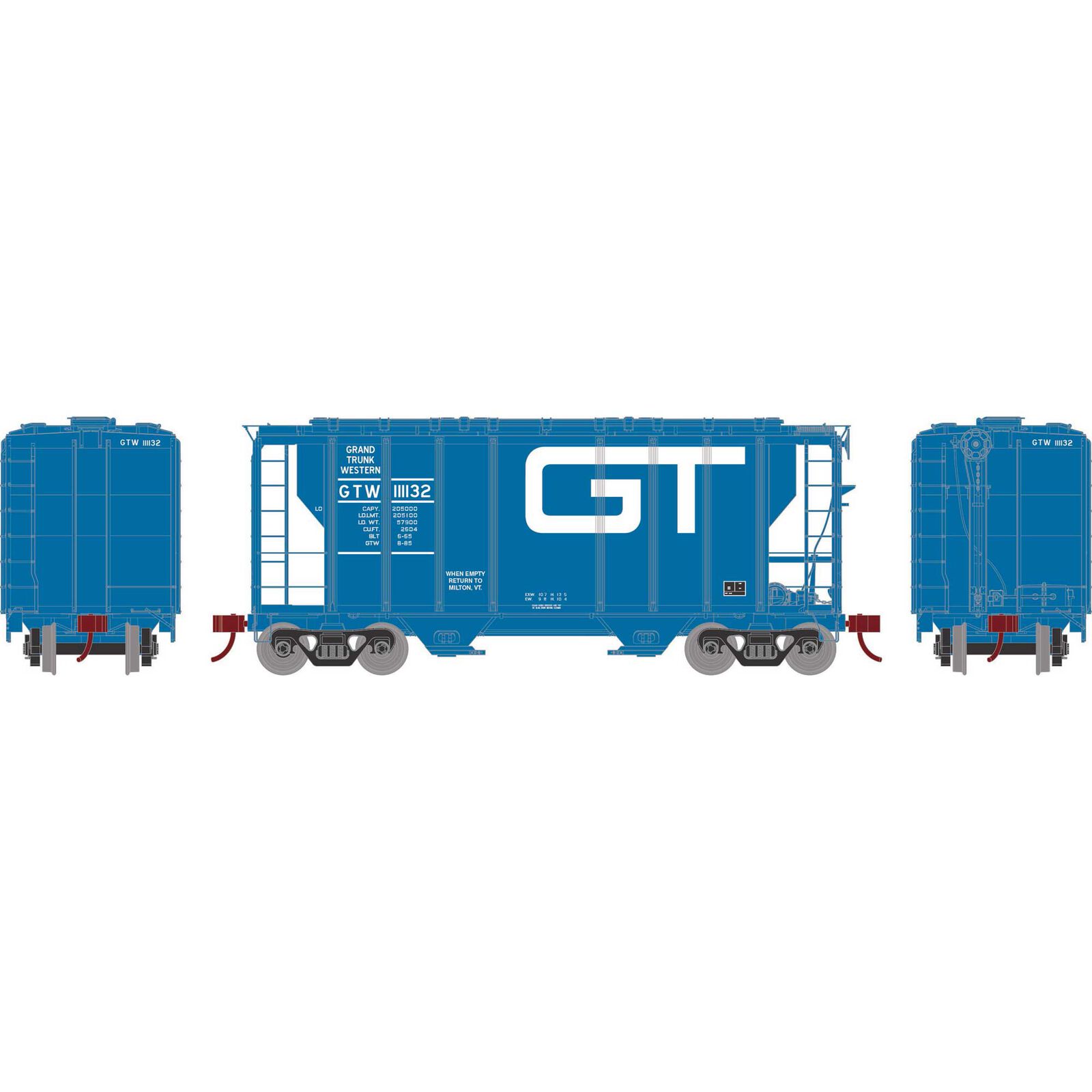 HO RTR PS-2 2600 Covered Hopper, GTW #11132