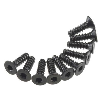 Hex Socket Tap Flat Head M3x10mm Black (10) Hex Socket Tap Flat Head M3x10mm Black (10)