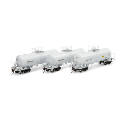 HO 13K Gallon Acid Tank Car, RPBX #23224/23246/23271 (3) HO 13K Gallon Acid Tank Car, RPBX #23224/23246/23271 (3)