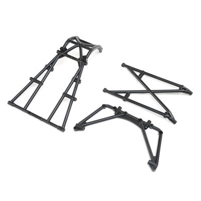 Rear Cage & Hoop Bar, Black: LMT Mega Rear Cage & Hoop Bar, Black: LMT Mega
