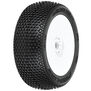 1/8 Blockade S3 Front/Rear Buggy Tires Mounted 17mm White (2)