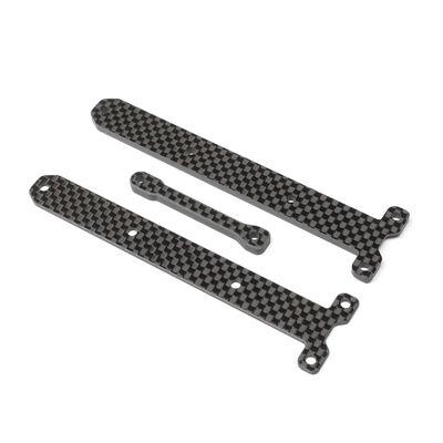 Carbon Chassis Brace Supports, 1.5 & 3.5mm: 22X-4 Carbon Chassis Brace Supports, 1.5 & 3.5mm: 22X-4