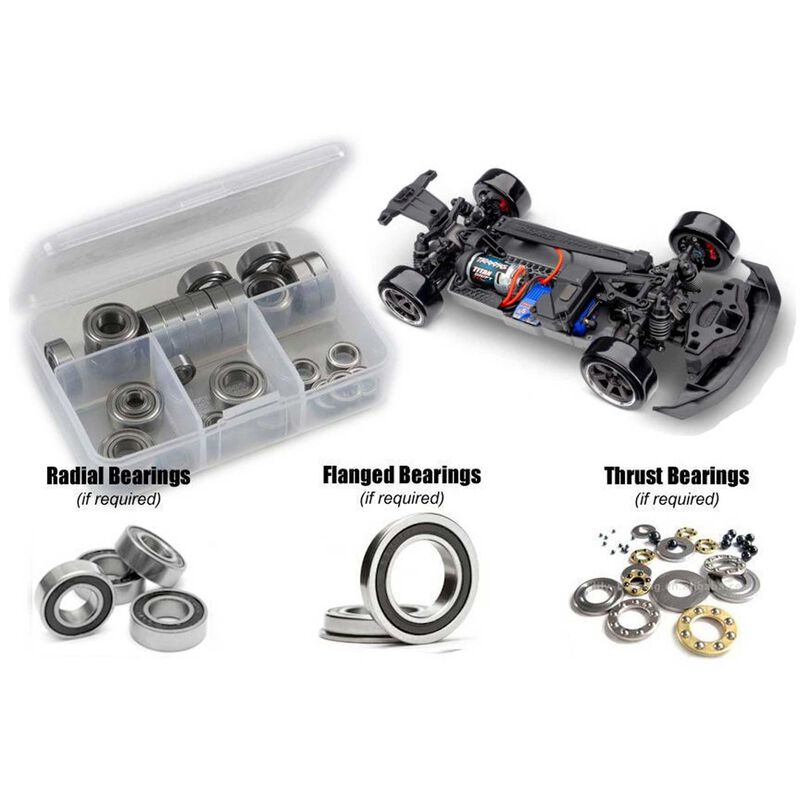 Rubber Shielded Bearing Kit, 1/10 Traxxas 4-Tec
