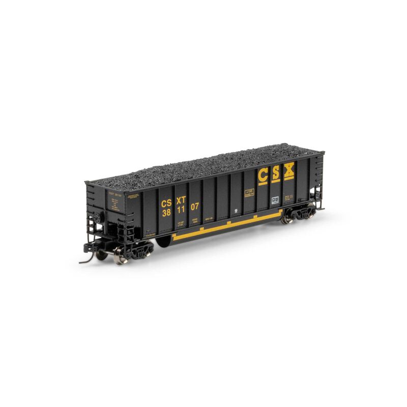 Athearn N ATH Bethgon Coalporter w/Coal Load, CSXT #381107 Athearn N ATH Bethgon Coalporter w/Coal Load, CSXT #381107