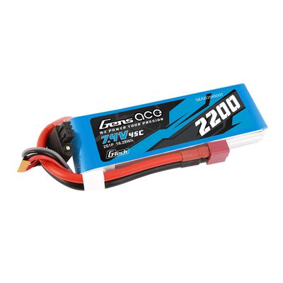 7.4V 2200mAh 2S 45C G-tech Smart Lipo Battery: Deans 7.4V 2200mAh 2S 45C G-tech Smart Lipo Battery: Deans