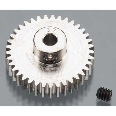Nickel-Plated 48 Pitch Pinion Gear, 37T Nickel-Plated 48 Pitch Pinion Gear, 37T