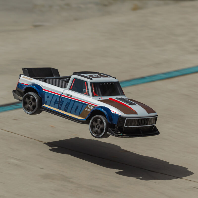 ARRMA 1/12 INFRACTION GROM 3S 4X4 Ready-To-Run Brushless All-Road Street Bash, Blue/Red