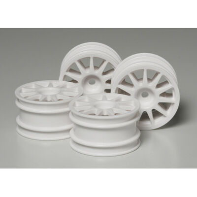 1/10 Suzuki Swift M-Chassis Front/Reawr Wheels 12mm Hex, White (4) 1/10 Suzuki Swift M-Chassis Front/Reawr Wheels 12mm Hex, White (4)