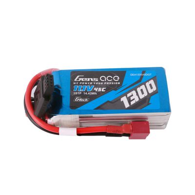 11.1V 1300mAh 3S 45C G-Tech LiPo Battery: Deans 11.1V 1300mAh 3S 45C G-Tech LiPo Battery: Deans