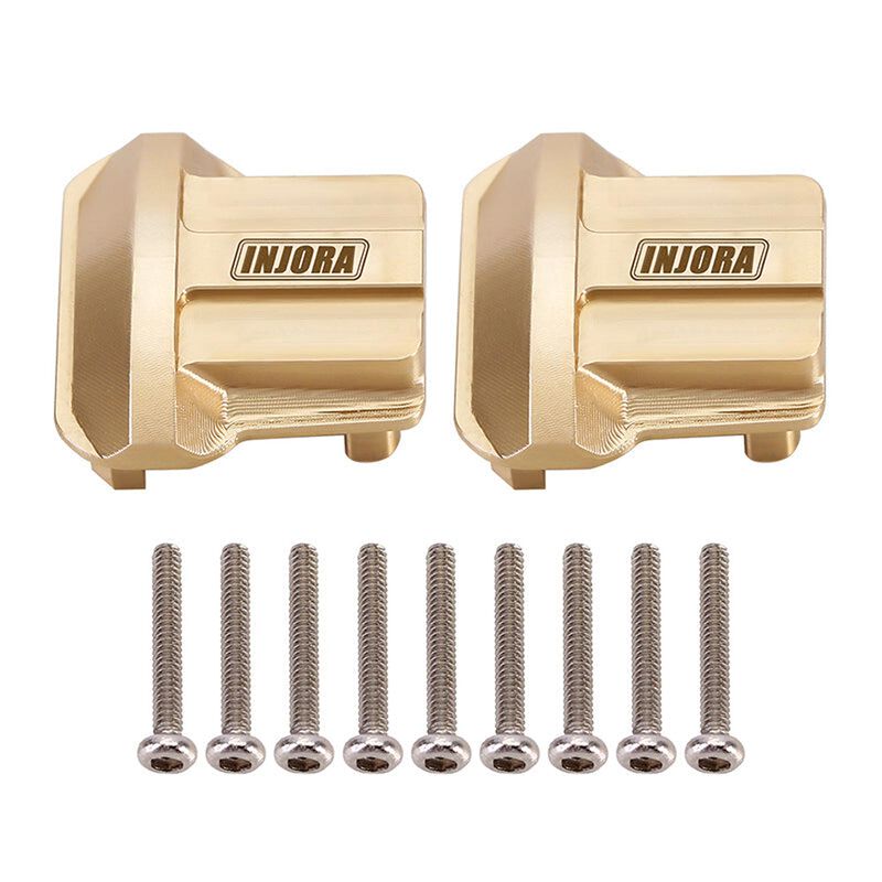INJORA Brass Differential Covers, 1/18 Traxxas TRX-4M (2)