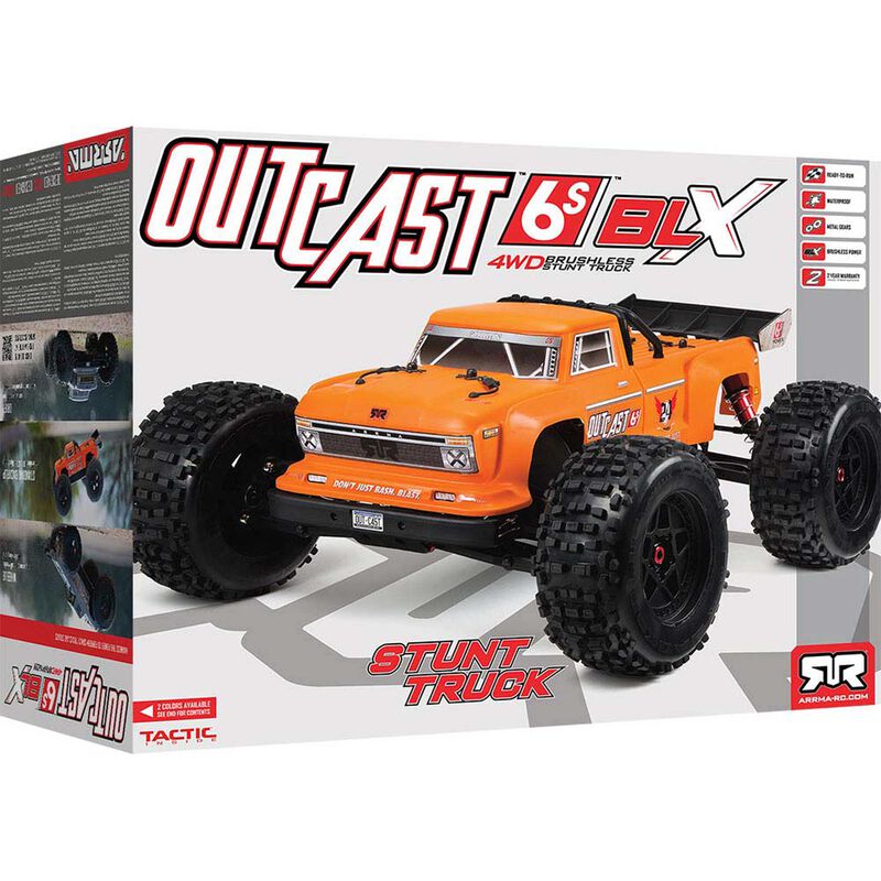 1/8 OUTCAST 6S BLX 4WD Brushless Truck RTR, Orange