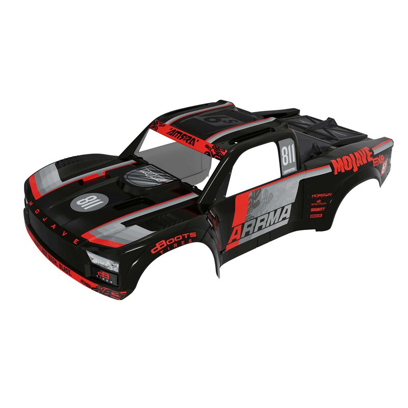 ARRMA MOJAVE 6S EXB Painted, Decaled, Trimmed Body Black