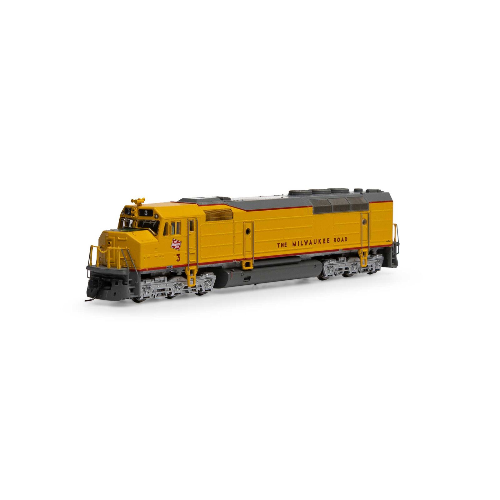 N FP45 with DCC & Sound, MILW/Yellow & Gray #3