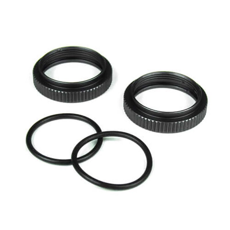 Shock Adjustment Collars Aluminum Gun Metal Anodized (2)