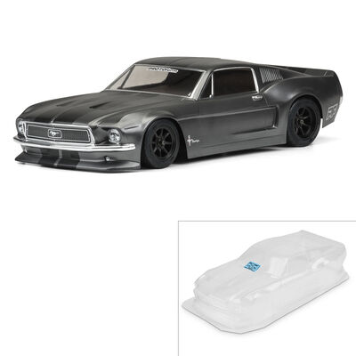 1/10 1968 Ford Mustang Clear Body: Vintage Trans-Am 1/10 1968 Ford Mustang Clear Body: Vintage Trans-Am