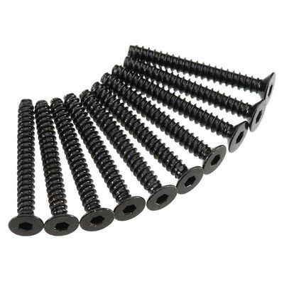 Hex Socket Tap Flat Head M3x25mm, Black (10) Hex Socket Tap Flat Head M3x25mm, Black (10)