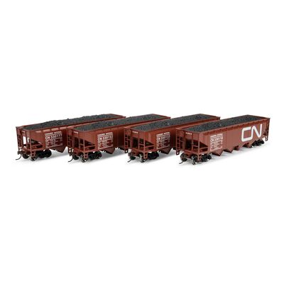 HO ATH 40' 4-Bay Offset Hopper with Load, CN #330116/330133/330152/330177 (4) HO ATH 40' 4-Bay Offset Hopper with Load, CN #330116/330133/330152/330177 (4)