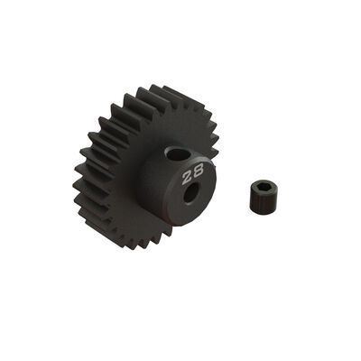 28T 0.8Mod 1/8" Bore CNC Steel Pinion Gear 28T 0.8Mod 1/8" Bore CNC Steel Pinion Gear