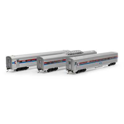 HO Streamline Passenger Cars, AMTK (3) HO Streamline Passenger Cars, AMTK (3)