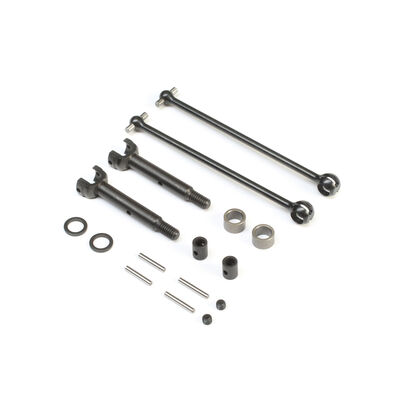 Steel CVA Driveshaft Set SR Differential: 22 5.0 SR Steel CVA Driveshaft Set SR Differential: 22 5.0 SR