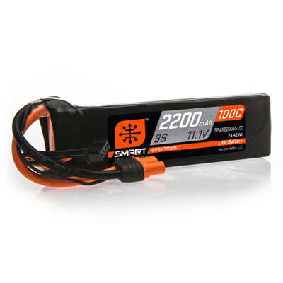 11.1V 2200mAh 3S 100C Smart LiPo Battery: IC3 11.1V 2200mAh 3S 100C Smart LiPo Battery: IC3
