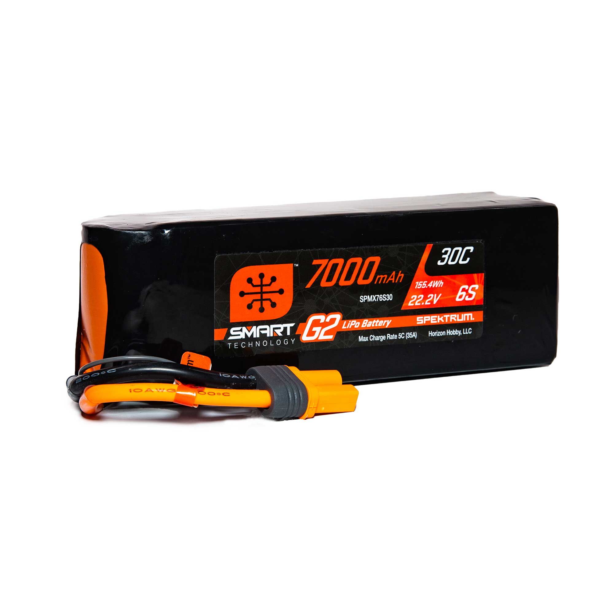 Spektrum 22.2V 5000mAh 6S 30C Smart LiPo Akku – Mit IC5 Stecker, Smart-Technologie, Für Modellbau & RC-Cars