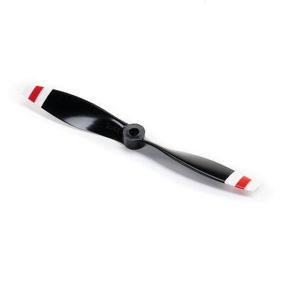 Props, Painted 9.5 x 7.5 CCW: RC-45J 9.5 x 7.5 CCW Right Propeller, Black with Red and White Tips: RC-45J 1.5m