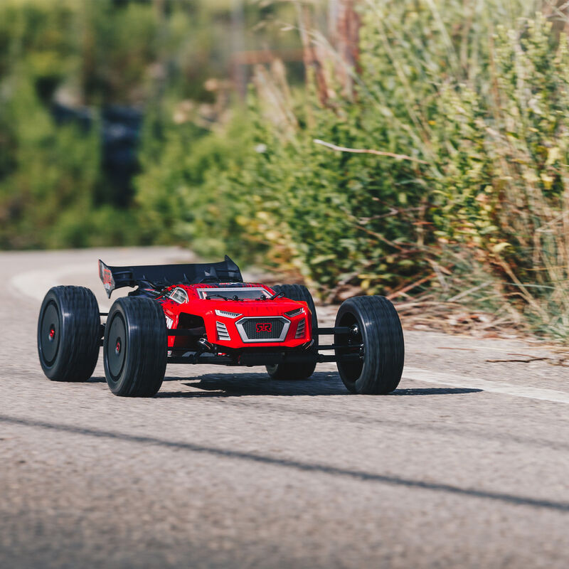 1/8 TALION 6S BLX 4WD Brushless Sport Performance Truggy with Spektrum RTR, Red/Black