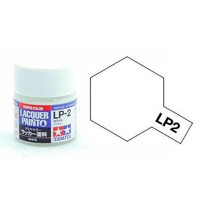 Lacquer Paint, LP-2 Gloss White, 10 mL Lacquer Paint, LP-2 Gloss White, 10 mL