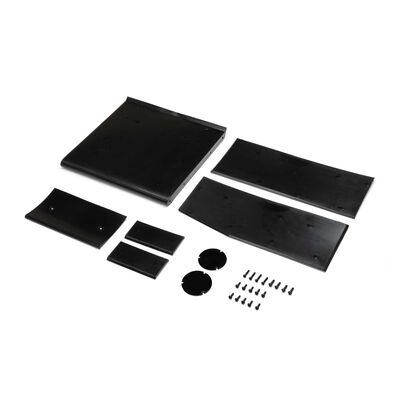 Wing Panel Set, Black: 22S Sprint Wing Panel Set, Black: 22S Sprint