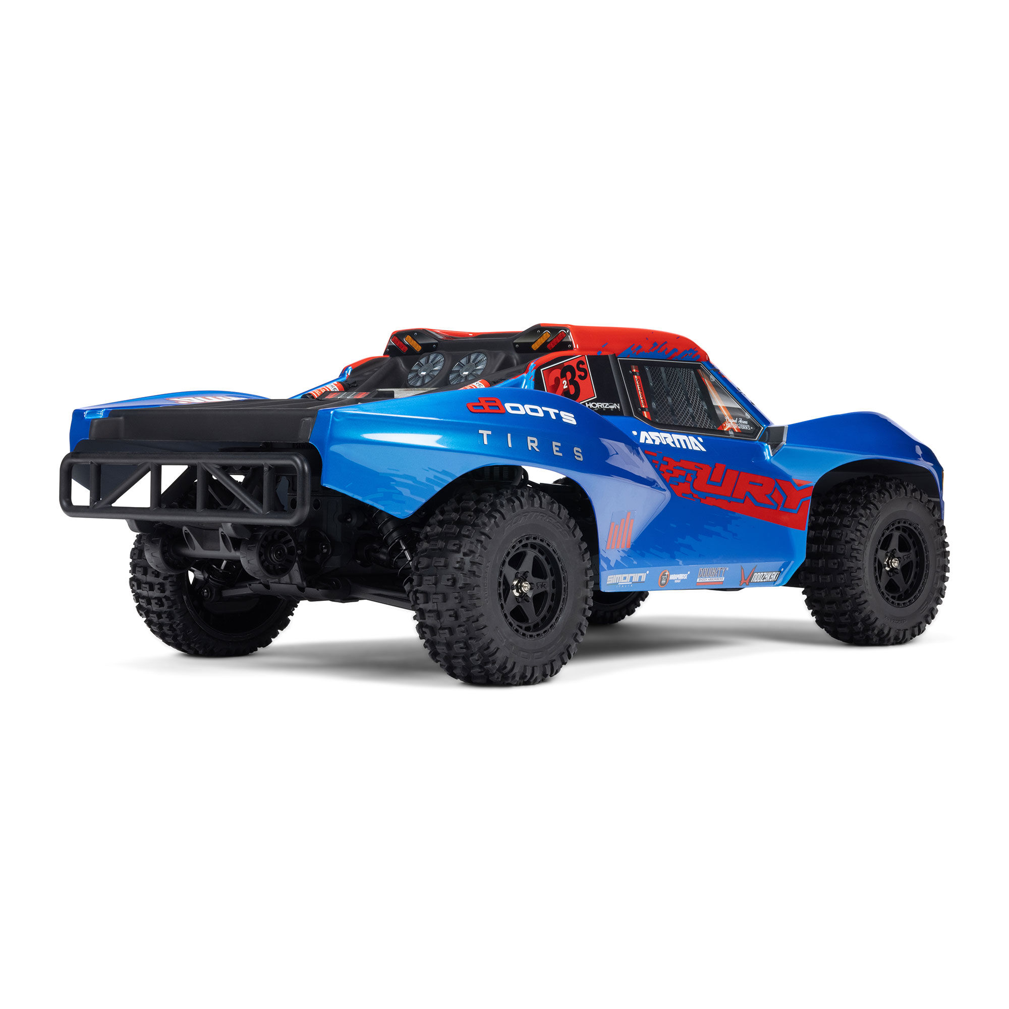 オフロードRCカー 1/10 FURY 223S DSC 2WD RTR Brushless Short Course Truck, Blue