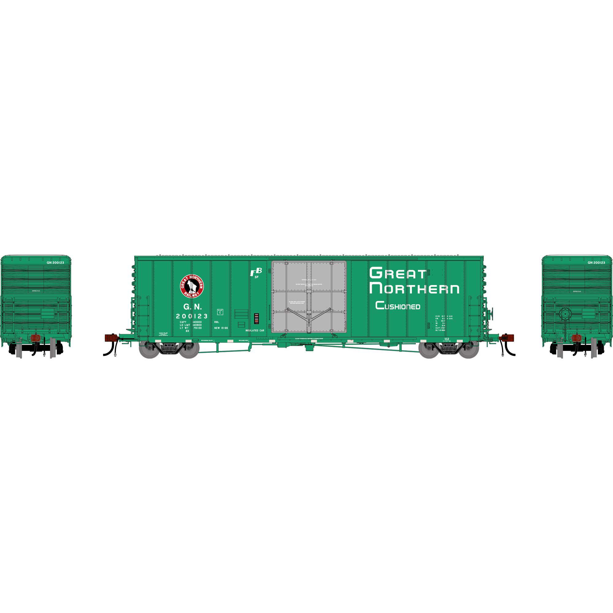 Athearn Genesis Athearn Genesis HO GEN 50' PC&F Box Car w/10'6