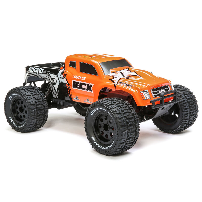1/10 Ruckus 2WD Monster Truck Brushed RTR, Orange
